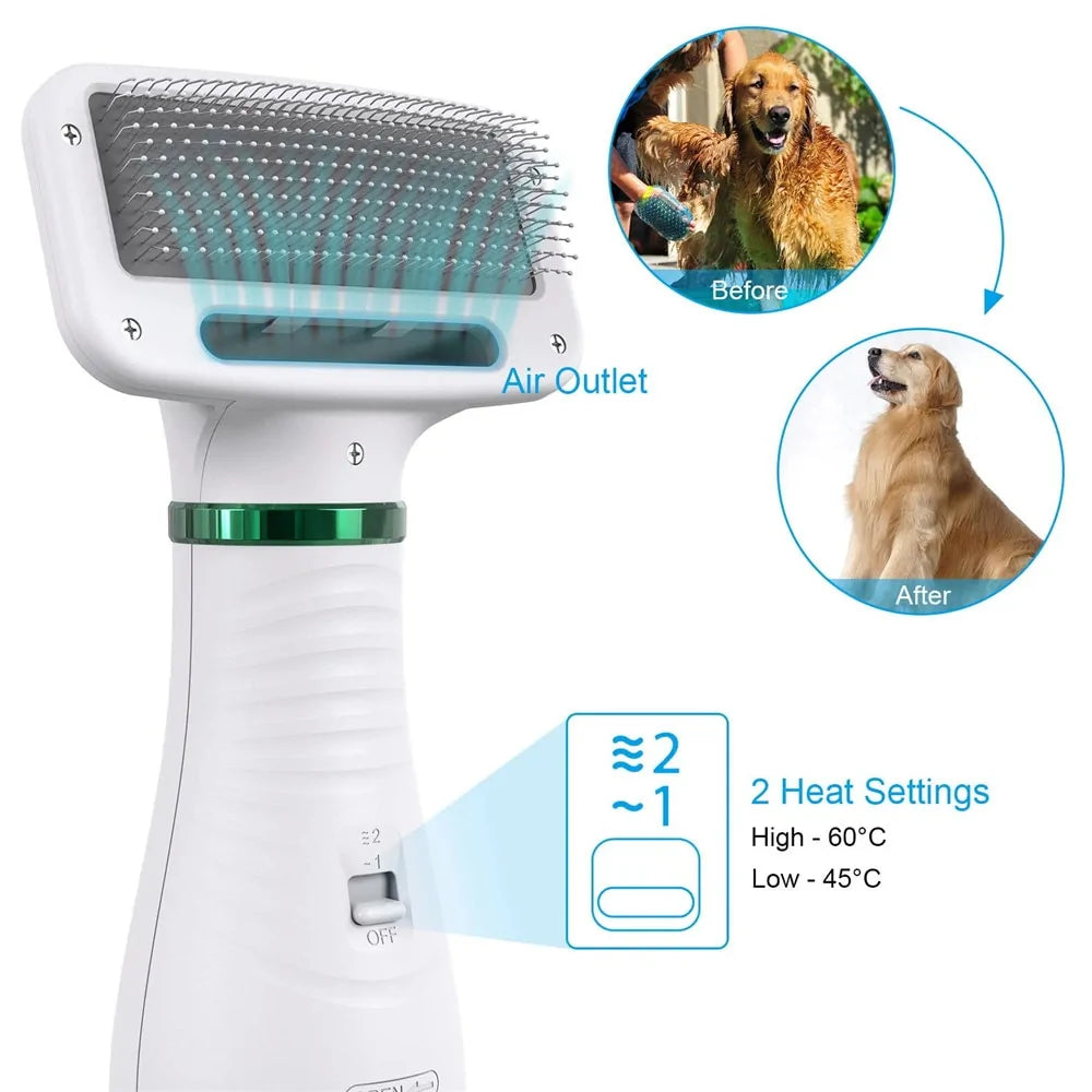 Portable  2 In 1 Dog Hair Dryer Happy Paws Haven .