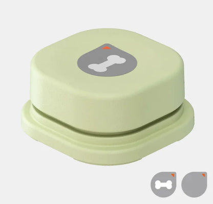 Versatile talking button for cats and dogs, featuring simple recording and playback functionality.