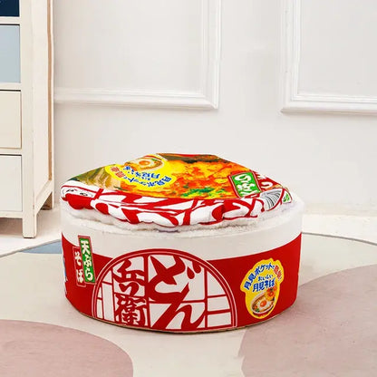 Instant Noodle Nest Pet Bed – Cozy, Warm, and Easy to Clean