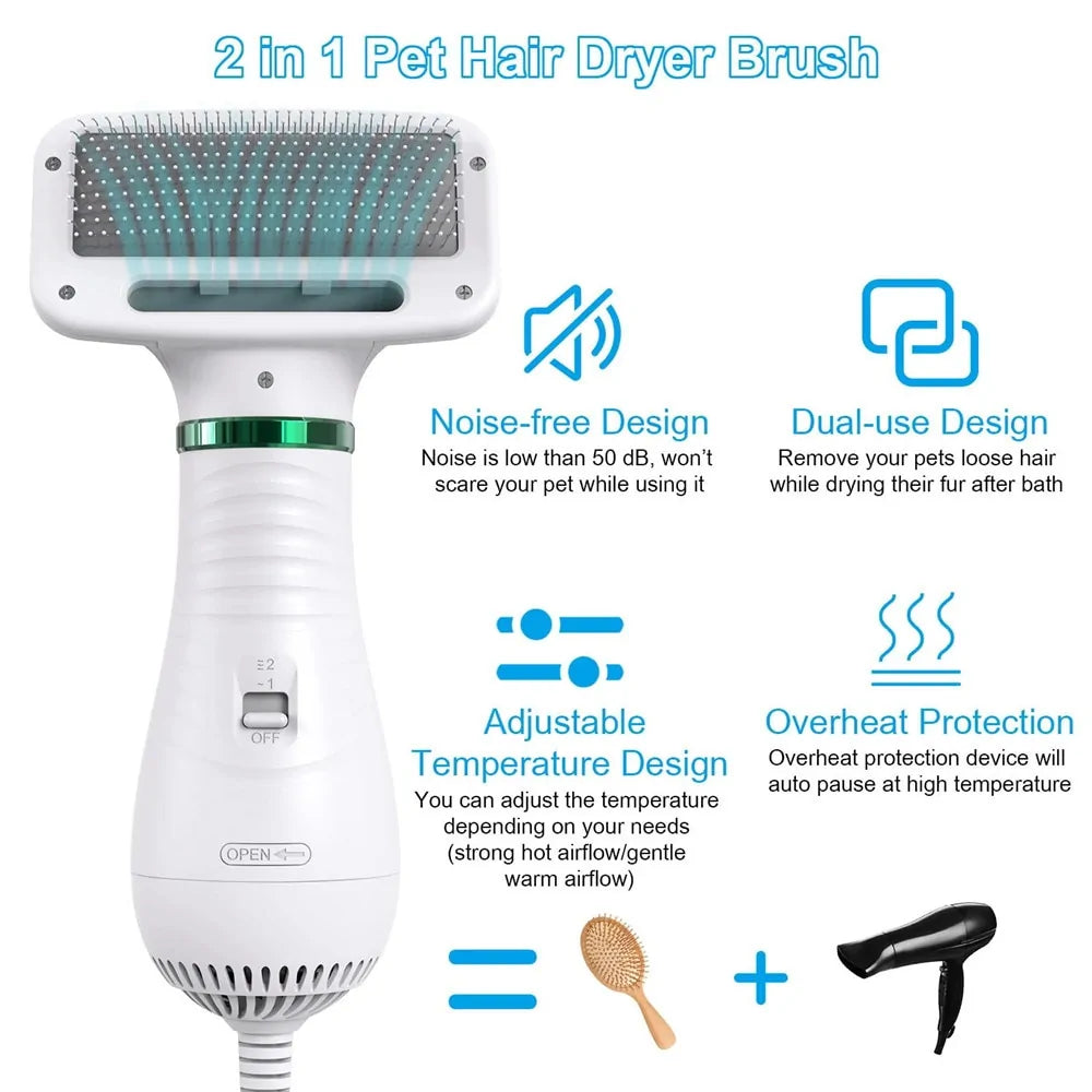 Portable  2 In 1 Dog Hair Dryer Happy Paws Haven .