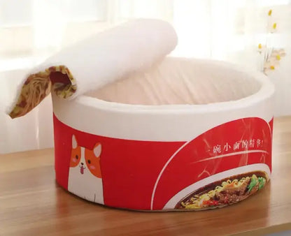 Instant Noodle Nest Pet Bed – Cozy, Warm, and Easy to Clean